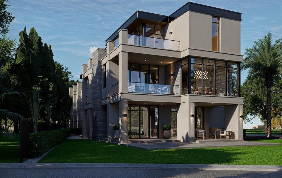 Exterior details and patio area of a home in , St. Petersburg (Image 4).