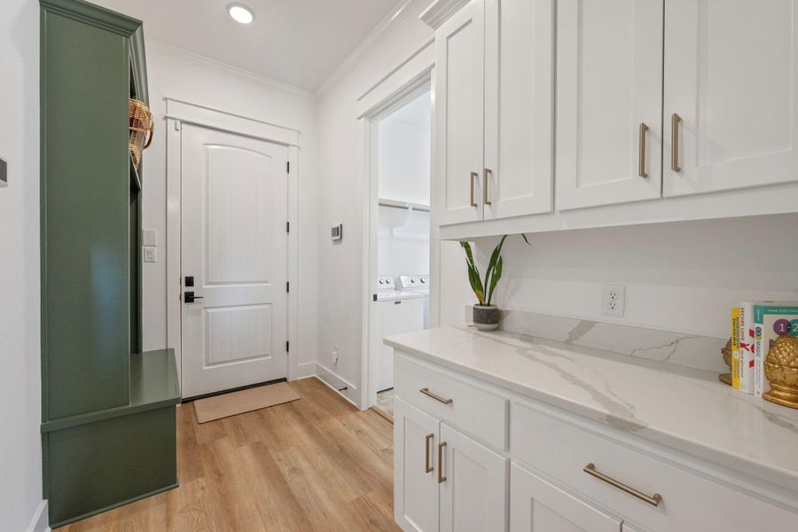 Furnished interior view inside a new home in , College Station (Image 25). Furnished interior view inside a new home in , College Station (Image 25).