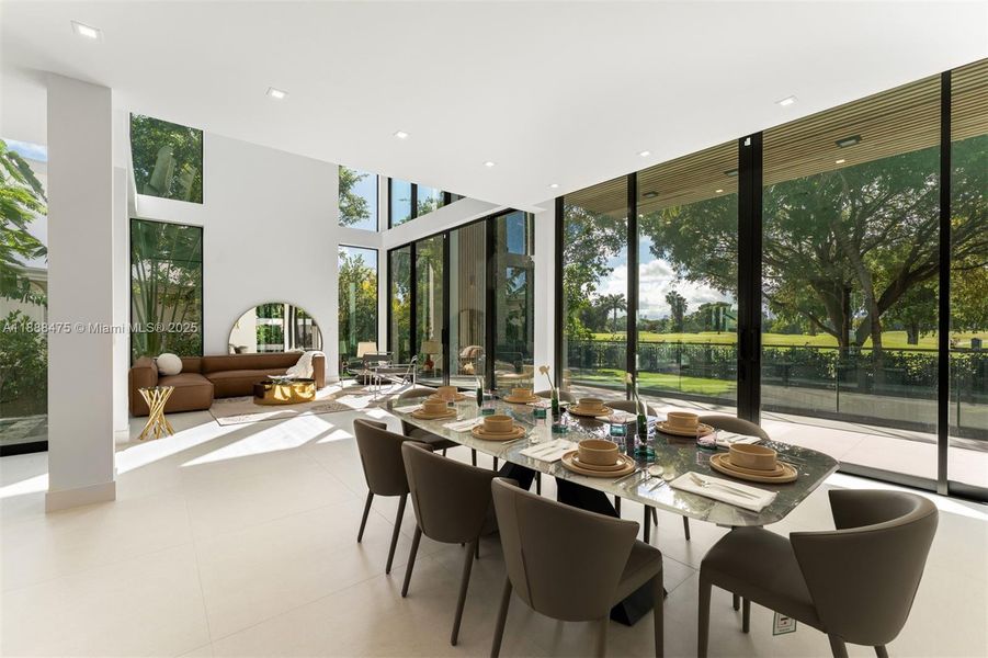 Furnished interior view inside a new home in , Miami Beach (Image 8). Furnished interior view inside a new home in , Miami Beach (Image 8).