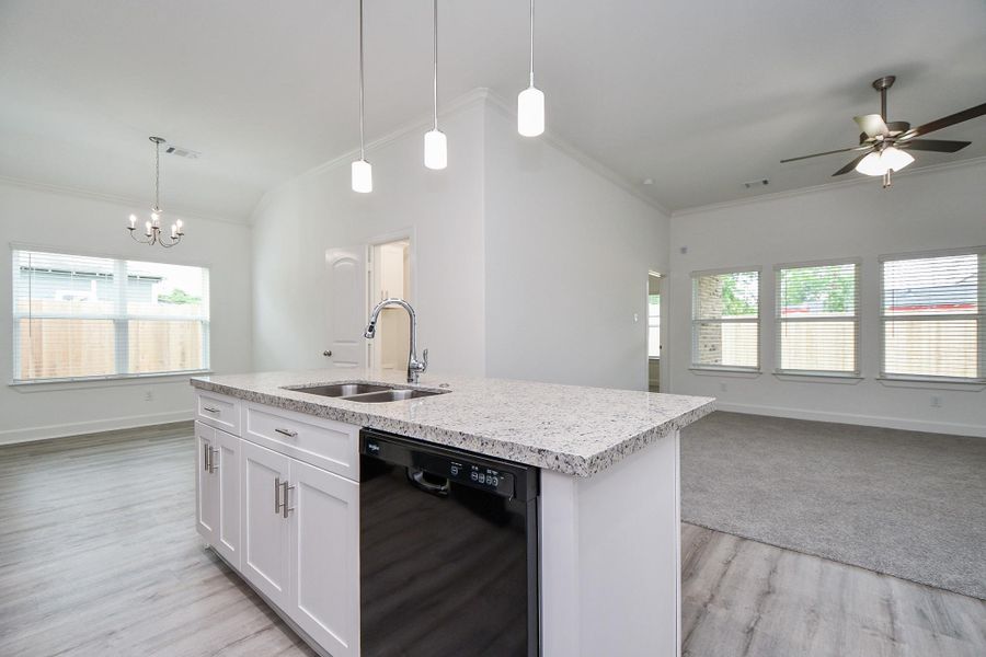 Furnished interior view inside a new home in , Houston (Image 7). Furnished interior view inside a new home in , Houston (Image 7).