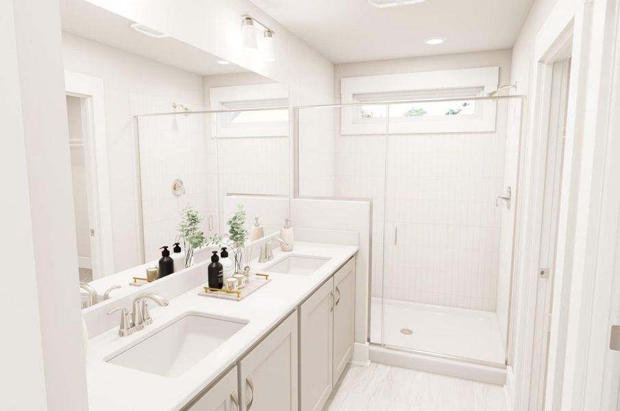 Representative furnished interior of a home built from the Clean Sheets by Garman Homes in McConnell Ridge, McLeansville (Image 7).