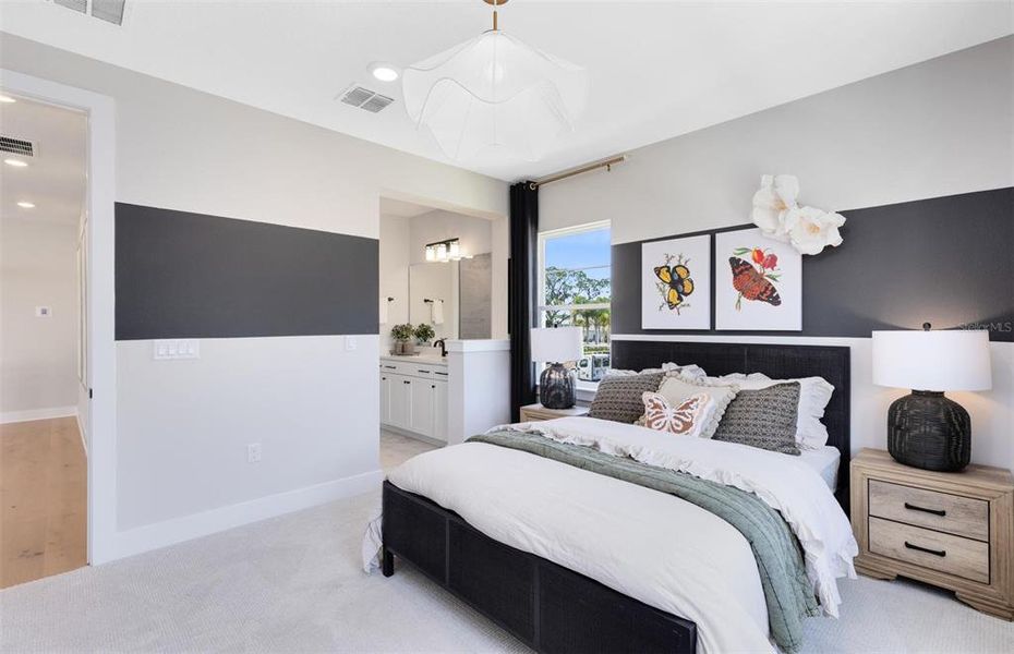 Furnished interior view inside a new home in The Estates at Nona Sound, Orlando (Image 37). Furnished interior view inside a new home in The Estates at Nona Sound, Orlando (Image 37).