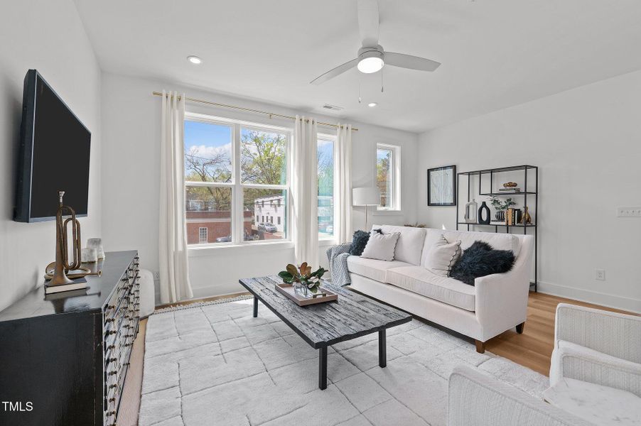 Light bright family room