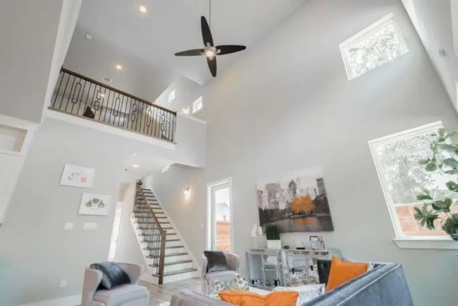 Furnished interior in a model home at Parkview at Oak Forest in Houston (Image 15). Furnished interior in a model home at Parkview at Oak Forest in Houston (Image 15).