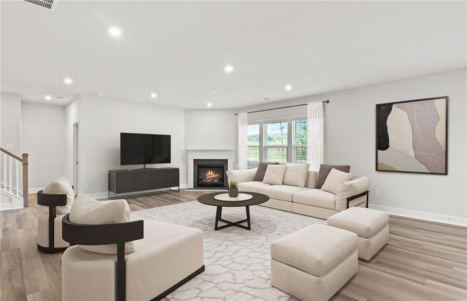 Furnished interior view inside a new home in Hamilton Place, Cartersville (Image 6). Furnished interior view inside a new home in Hamilton Place, Cartersville (Image 6).