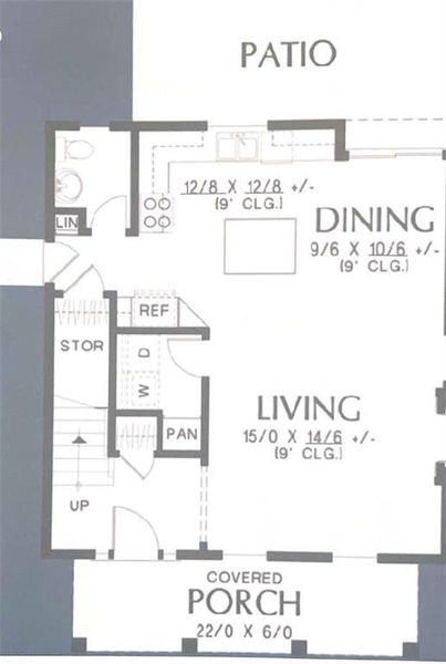 2D floor plan layout of this home in , Rome, GA (Image 1).