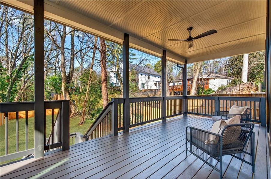 Exterior details and patio area of a home in , Atlanta (Image 32).