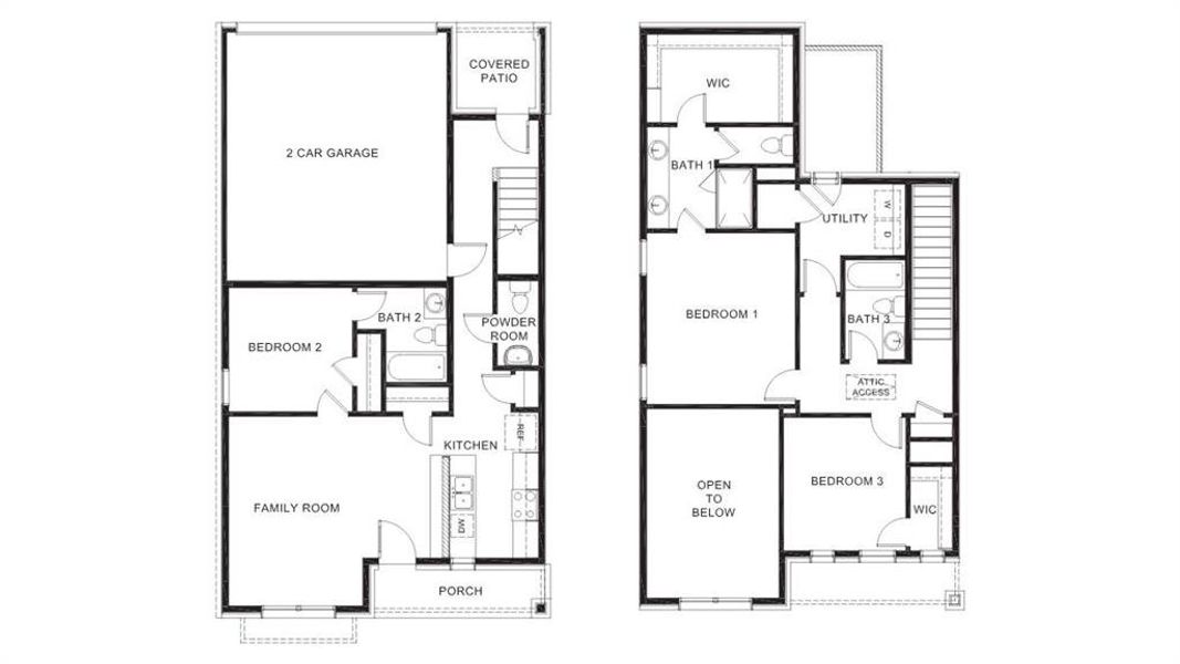 2D floor plan layout of this home in The Avenue, Allen, TX (Image 3). 2D floor plan layout of this home in The Avenue, Allen, TX (Image 3).