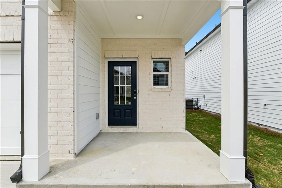 Exterior details and patio area of a home in Hawthorne Station, College Park (Image 27). Exterior details and patio area of a home in Hawthorne Station, College Park (Image 27).