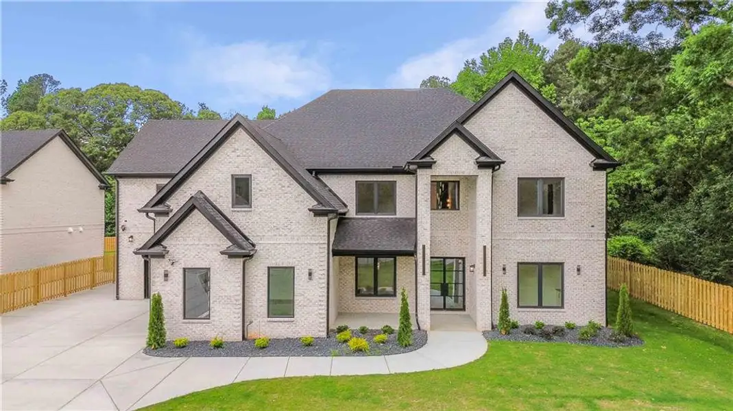 Front exterior of a new home in , Lawrenceville, GA, highlighting curb appeal (Image 27).