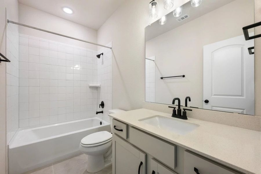 Furnished interior view inside a new home in Lariat, Liberty Hill (Image 10).