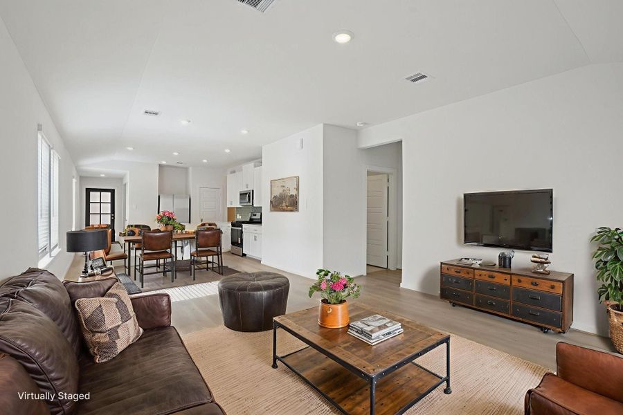 Furnished interior view inside a new home in Pine Lake Cove - Traditional Series, Montgomery (Image 6).