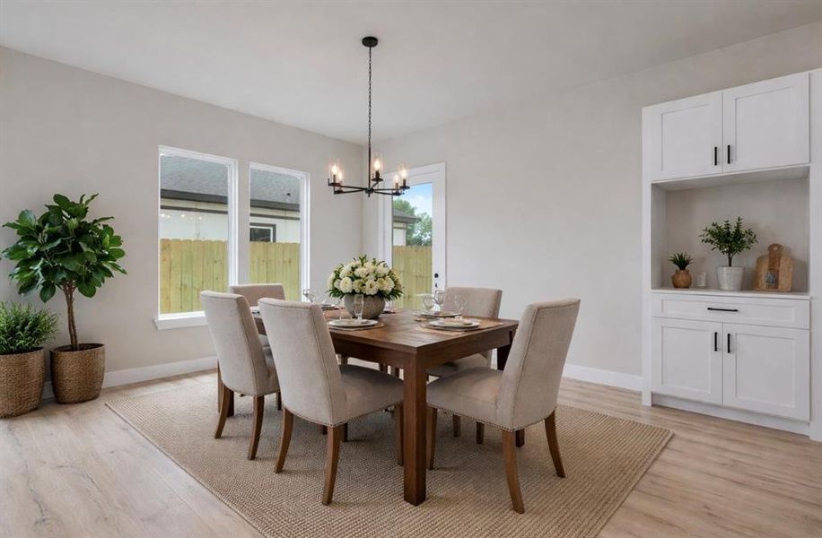 Furnished interior view inside a new home in , Dallas (Image 6).