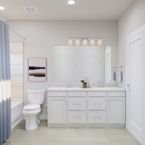 Furnished interior view inside a new home in Woodson’s Reserve, Spring (Image 5).