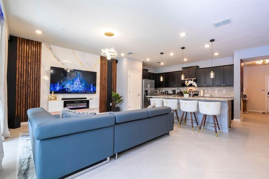 Furnished interior view inside a new home in , Clermont (Image 24).