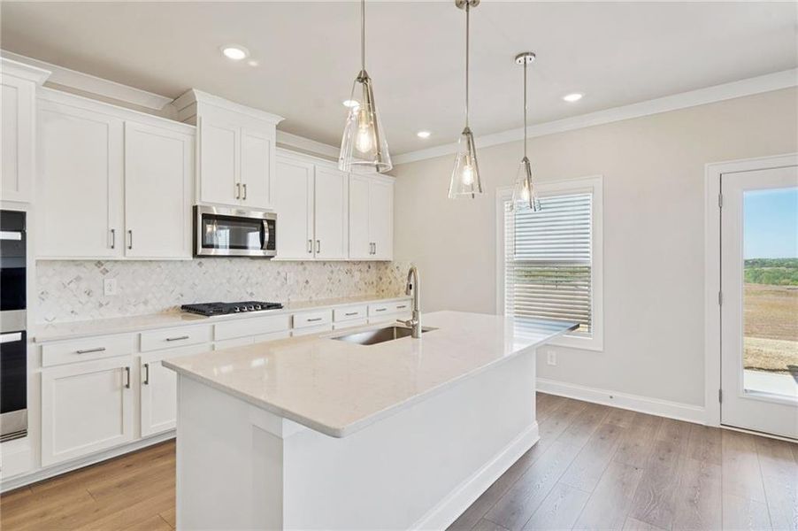 Furnished interior view inside a new home in River Pointe, Monroe (Image 9).
