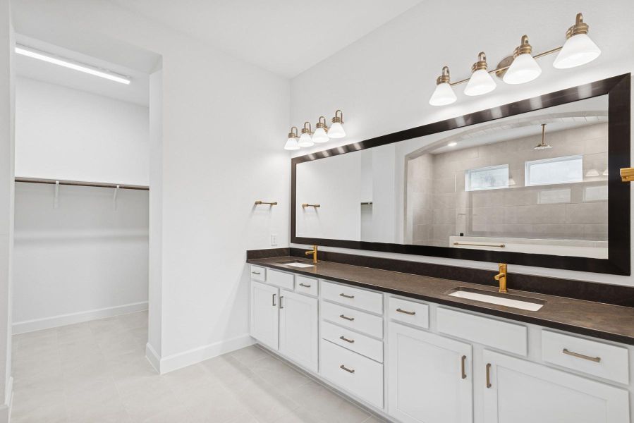 Furnished interior view inside a new home in Meridiana 55' Homesites, Manvel (Image 8).