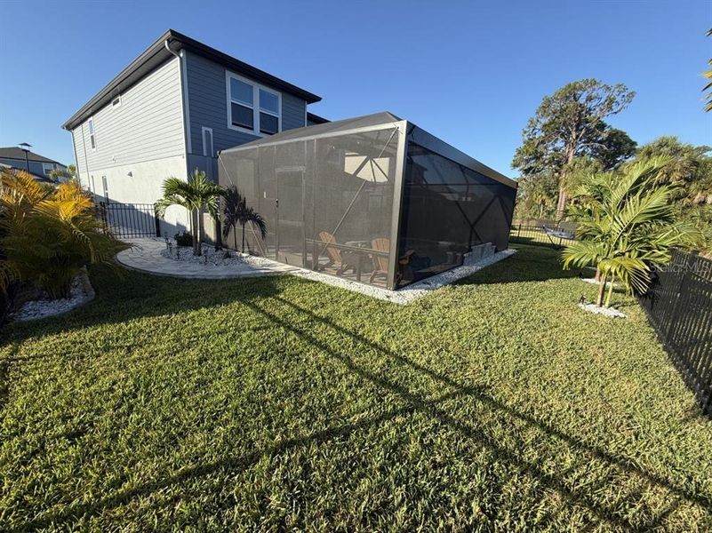 Exterior details and patio area of a home in Isles at BayView, Parrish (Image 21).