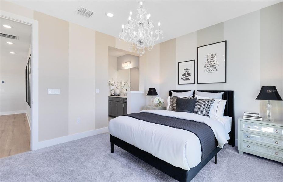 Furnished interior view inside a new home in Parkside Trails, Clermont (Image 51). Furnished interior view inside a new home in Parkside Trails, Clermont (Image 51).