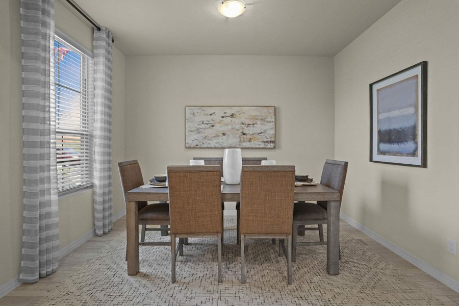 Representative furnished interior of a home built from the Red Yucca by View Homes in Campo Del Sol, El Paso (Image 6). Representative furnished interior of a home built from the Red Yucca by View Homes in Campo Del Sol, El Paso (Image 6).