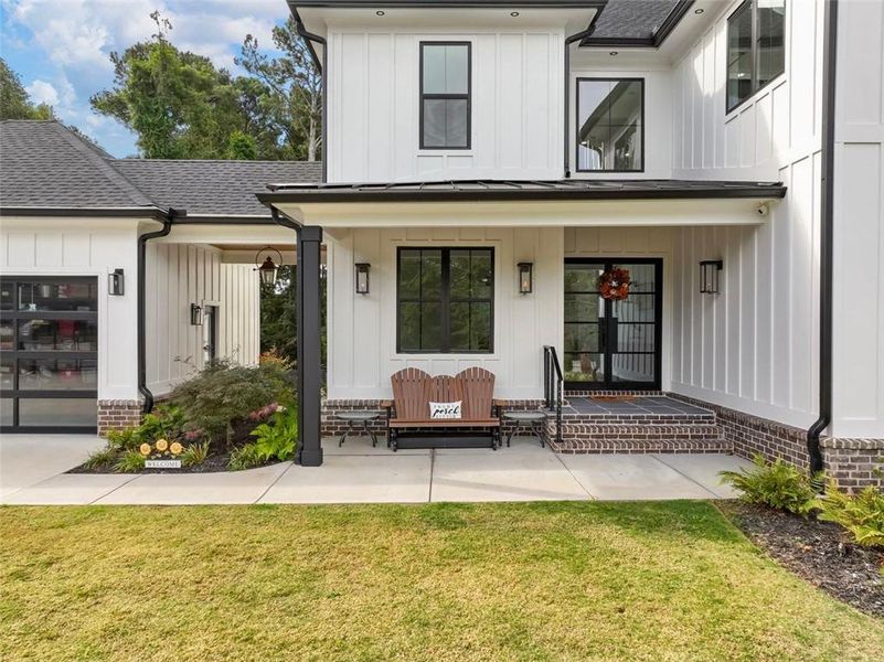 Exterior details and patio area of a home in , Cumming (Image 27).