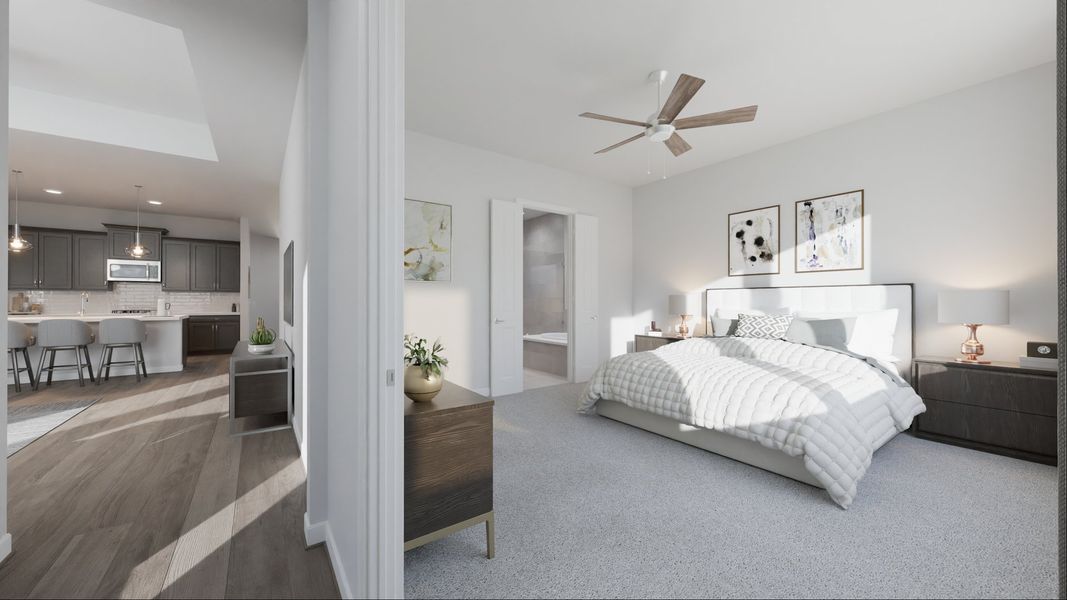 Representative furnished interior of a home built from the Landon by Risewell Homes in Sunterra, Katy (Image 5). Representative furnished interior of a home built from the Landon by Risewell Homes in Sunterra, Katy (Image 5).