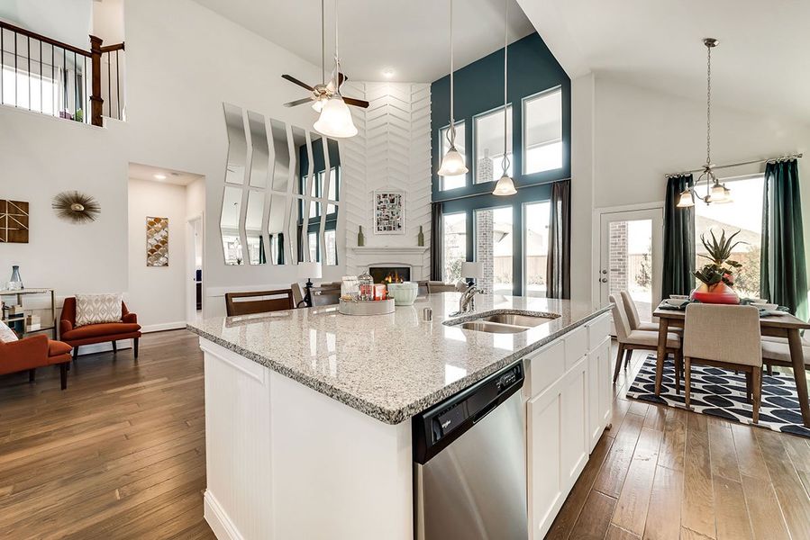 Representative furnished interior of a home built from the Grand Savannah by Grand Homes in Grand Oaks, Celina (Image 6).