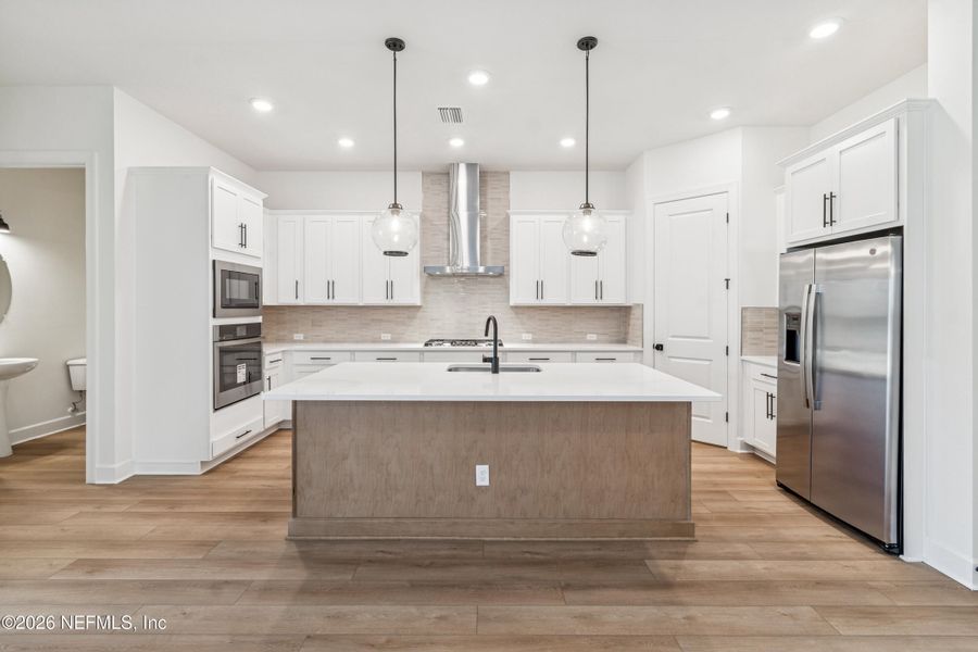 Furnished interior view inside a new home in Granville at eTown 38', Jacksonville (Image 15). Furnished interior view inside a new home in Granville at eTown 38', Jacksonville (Image 15).