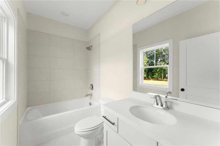 Furnished interior view inside a new home in Hillgrove Preserve, Powder Springs (Image 15).
