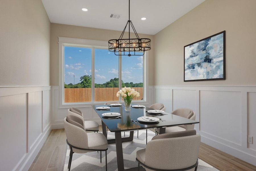 Furnished interior view inside a new home in , College Station (Image 8).