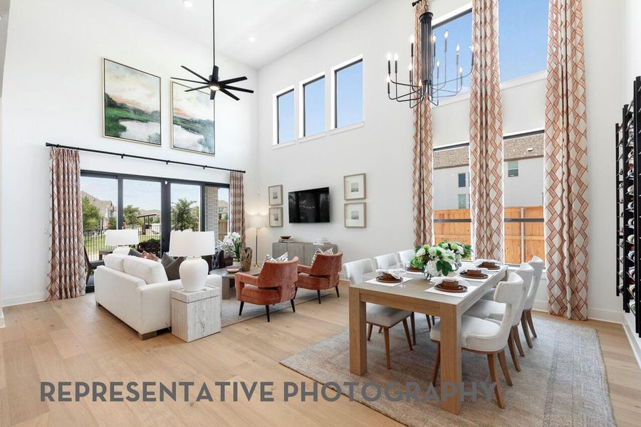Furnished interior view inside a new home in Santa Rita Ranch, Liberty Hill (Image 34).