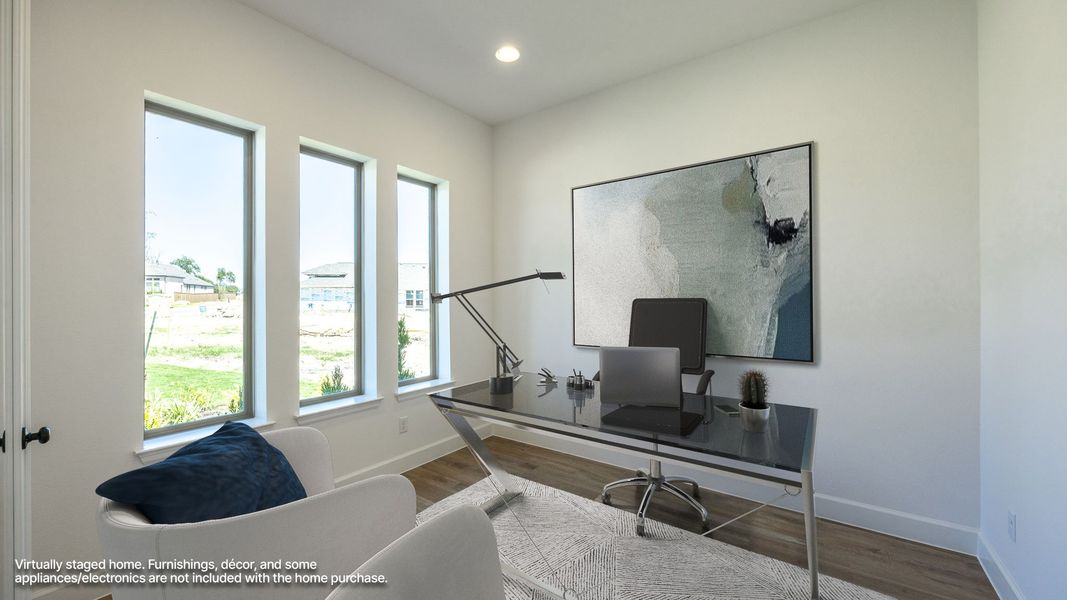 Furnished interior view inside a new home in Parmer Ranch, Georgetown (Image 7).