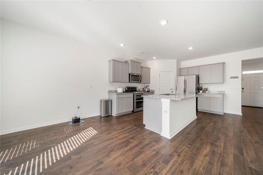 Furnished interior view inside a new home in Brooks Village, Dacula (Image 4).