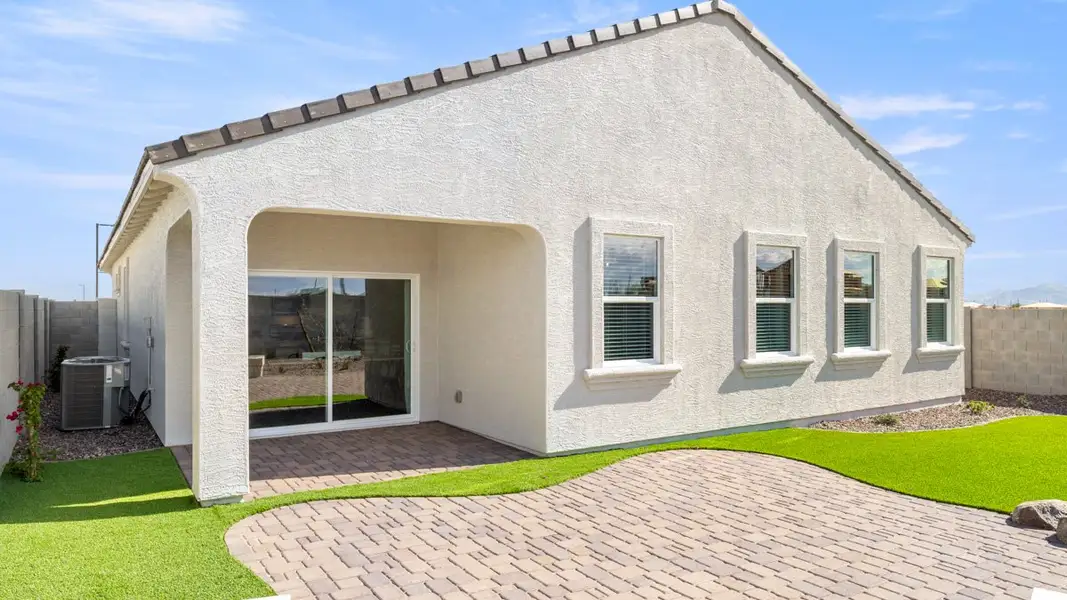 Exterior details and patio area of a home in Remington, Buckeye (Image 2). Exterior details and patio area of a home in Remington, Buckeye (Image 2).