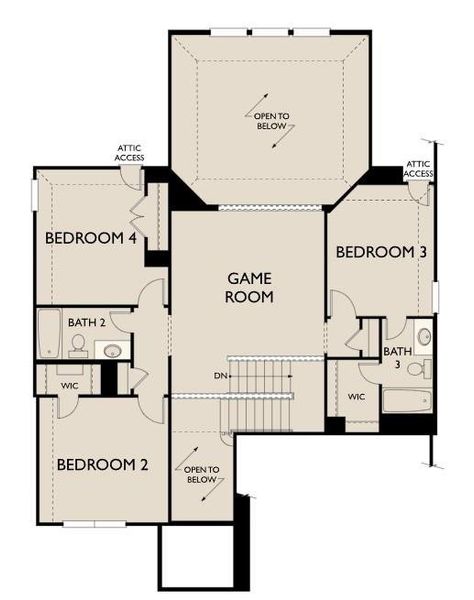 2D floor plan layout of this home in Brookewater, Rosenberg, TX (Image 2). 2D floor plan layout of this home in Brookewater, Rosenberg, TX (Image 2).