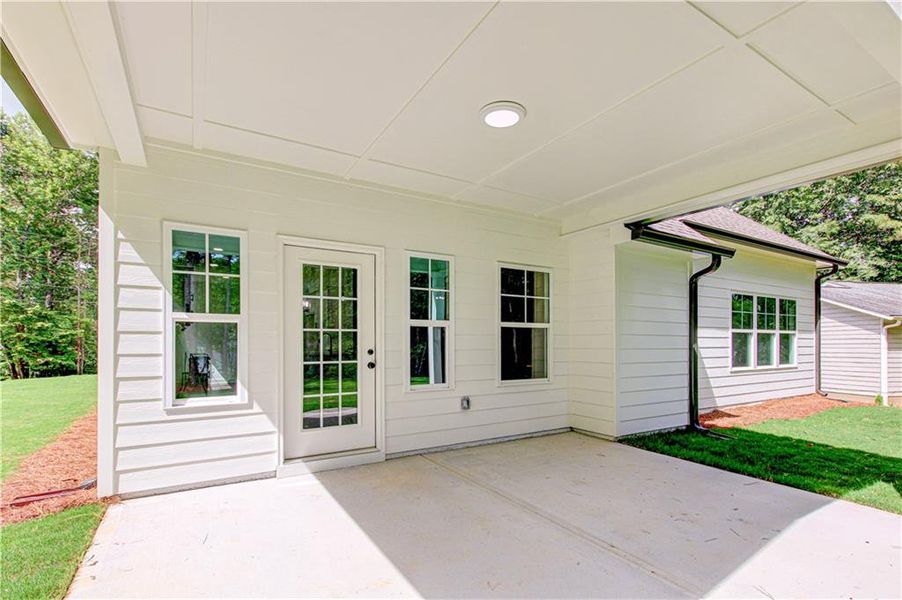 Exterior details and patio area of a home in , Villa Rica (Image 32).