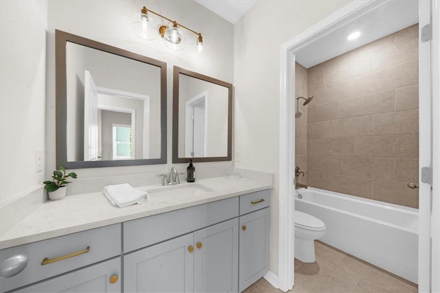 Furnished interior view inside a new home in , Suwanee (Image 16).