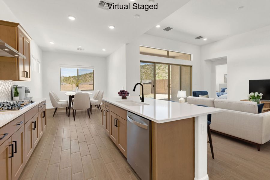 Furnished interior view inside a new home in Saguaro Reserve II, Marana (Image 8).