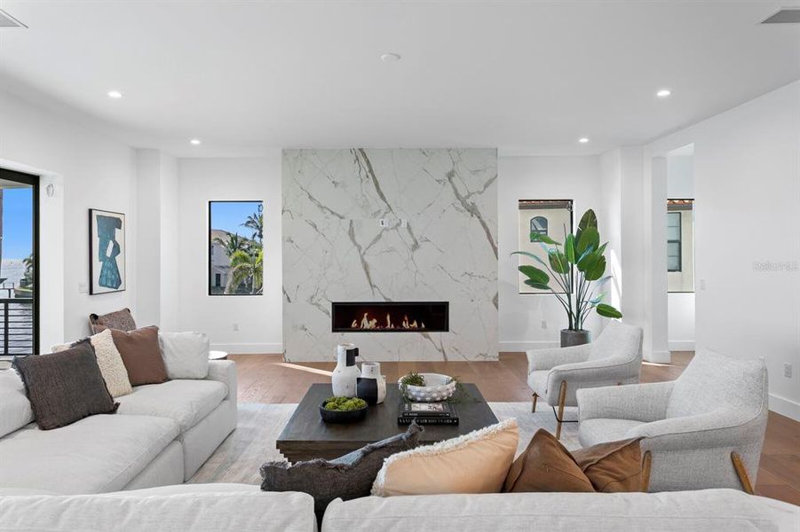 Furnished interior view inside a new home in , St. Petersburg (Image 17).