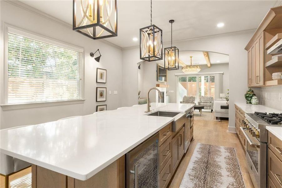Furnished interior view inside a new home in , Atlanta (Image 8).