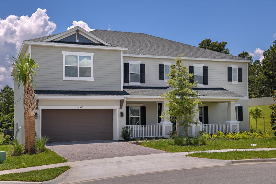 Representative exterior photo of a completed home built from the Tradewinds by Taylor Morrison in Ardisia Park, New Smyrna Beach, FL (Image 24). Representative exterior photo of a completed home built from the Tradewinds by Taylor Morrison in Ardisia Park, New Smyrna Beach, FL (Image 24).