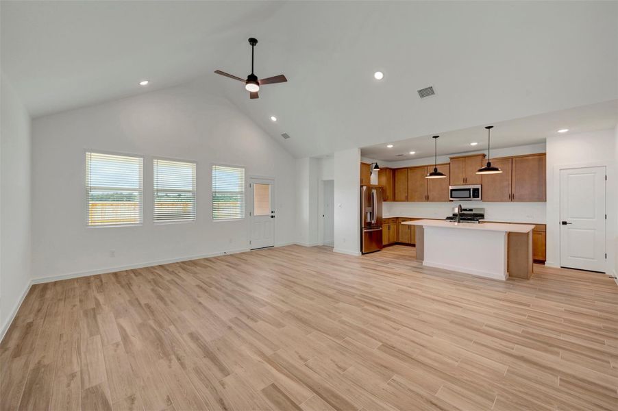 Bright and airy living area