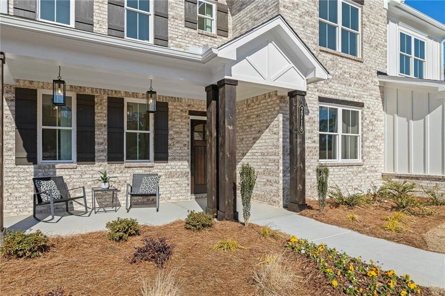 Exterior details and patio area of a home in Autumn Brook, Canton (Image 3).