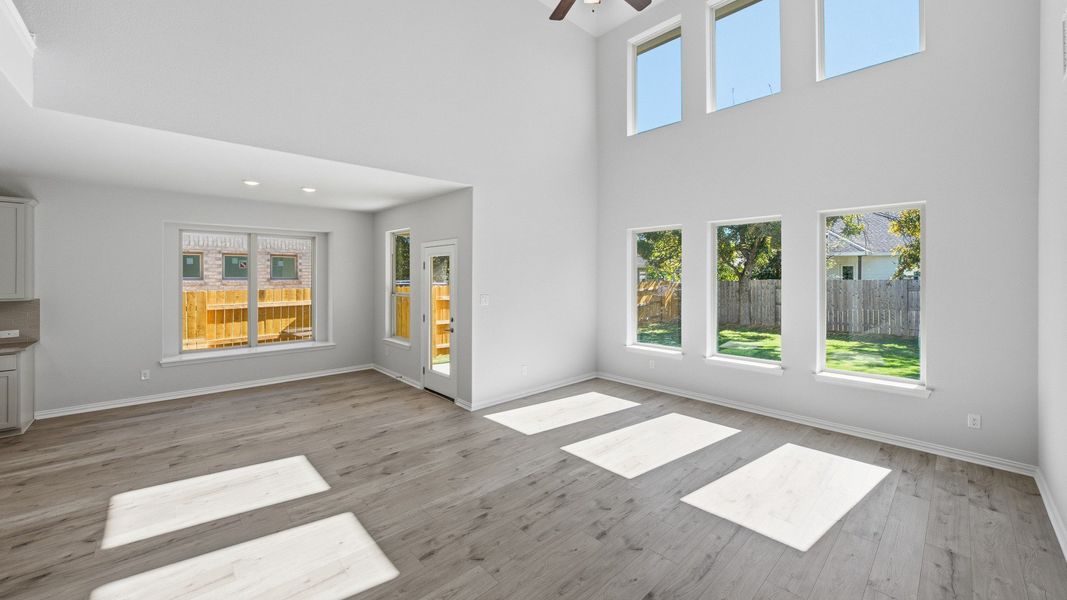 Furnished interior view inside a new home in Oaks at San Gabriel, Georgetown (Image 14).