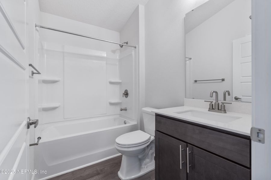 Furnished interior view inside a new home in Shadow Crest at Rolling Hills, Green Cove Springs (Image 6). Furnished interior view inside a new home in Shadow Crest at Rolling Hills, Green Cove Springs (Image 6).