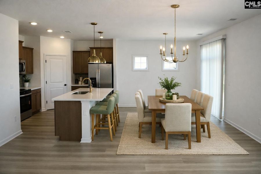 Furnished interior view inside a new home in Bickley Station, Irmo (Image 6). Furnished interior view inside a new home in Bickley Station, Irmo (Image 6).