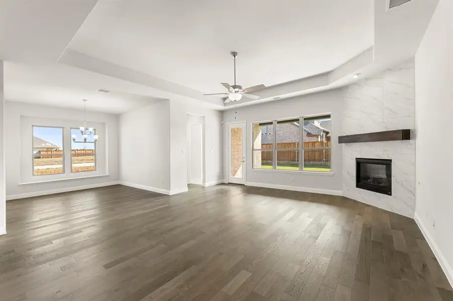 Spacious, unfurnished interior of a new home in River Ranch, Van Alstyne (Image 26). Spacious, unfurnished interior of a new home in River Ranch, Van Alstyne (Image 26).