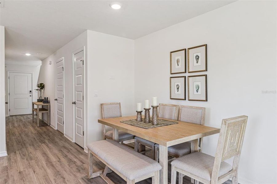 Furnished interior view inside a new home in Danbury at Ridgewood Lakes, Davenport (Image 4).