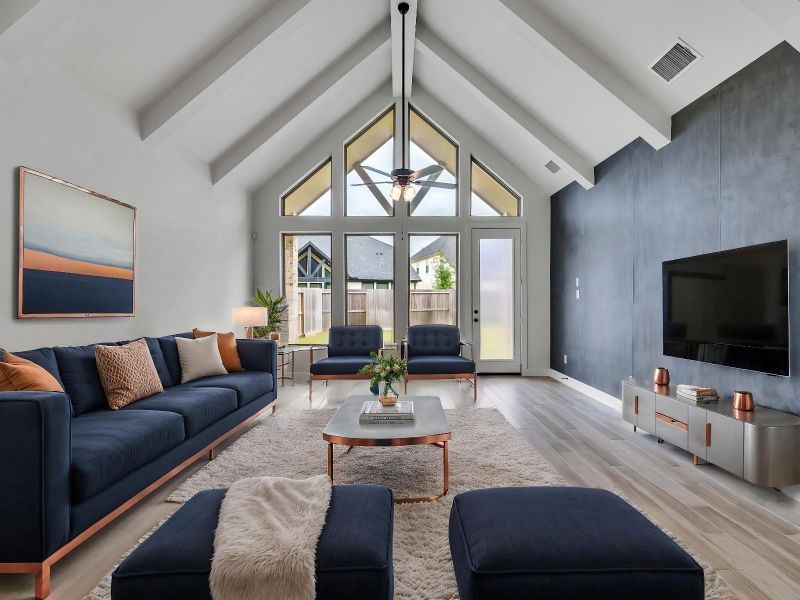 Furnished interior view inside a new home in Cross Creek West, Fulshear (Image 12).