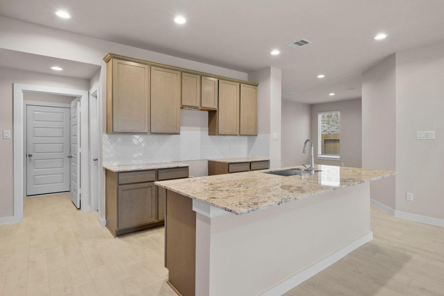 Furnished interior view inside a new home in Barton Creek Ranch, Conroe (Image 6).